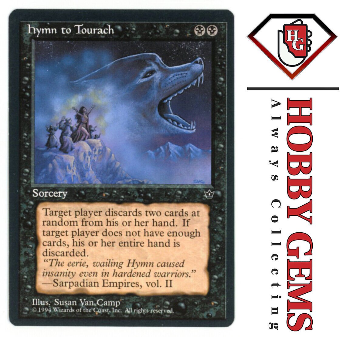 HYMN TO TOURACH Fallen Empires Common 38a Magic the Gathering MTG Magic the Gathering Base - Hobby Gems