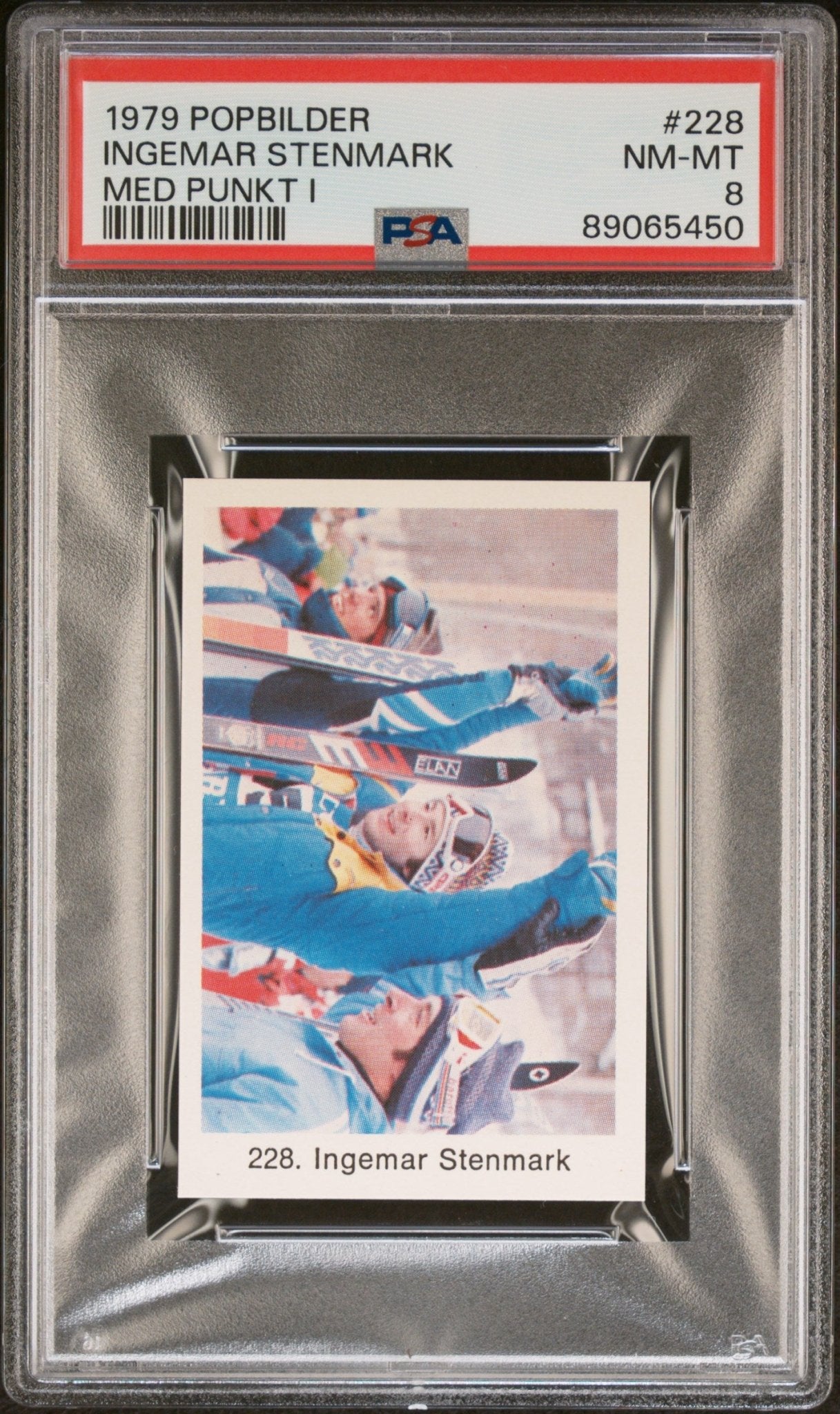 INGEMAR STENMARK PSA 8 1979 Popbilder Med Punkt IV Olympics Ski Racer #228 Misc - Sports Base Graded Cards - Hobby Gems