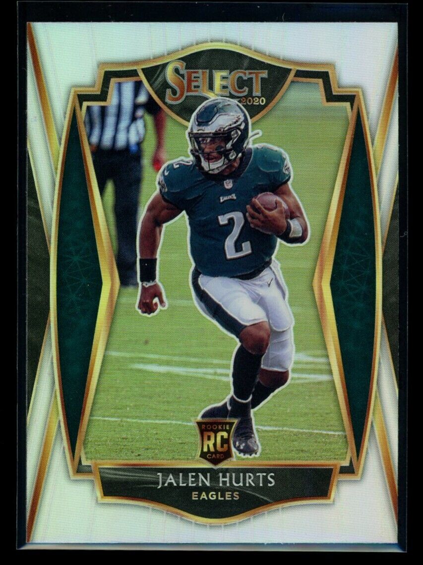 JALEN HURTS 2020 Panini Select RC Premier Level Silver Prizm #150 Football Parallel - Hobby Gems