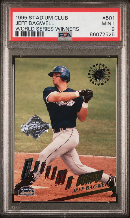 JEFF BAGWELL PSA 9 1995 Stadium Club World Series Winners #501 Baseball Graded Cards Insert Parallel - Hobby Gems