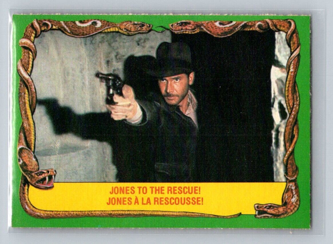 JONES TO THE RESCUE! 1981 O-Pee-Chee Raiders of the Lost Ark #27 C1 Raiders of the Lost Ark Base - Hobby Gems