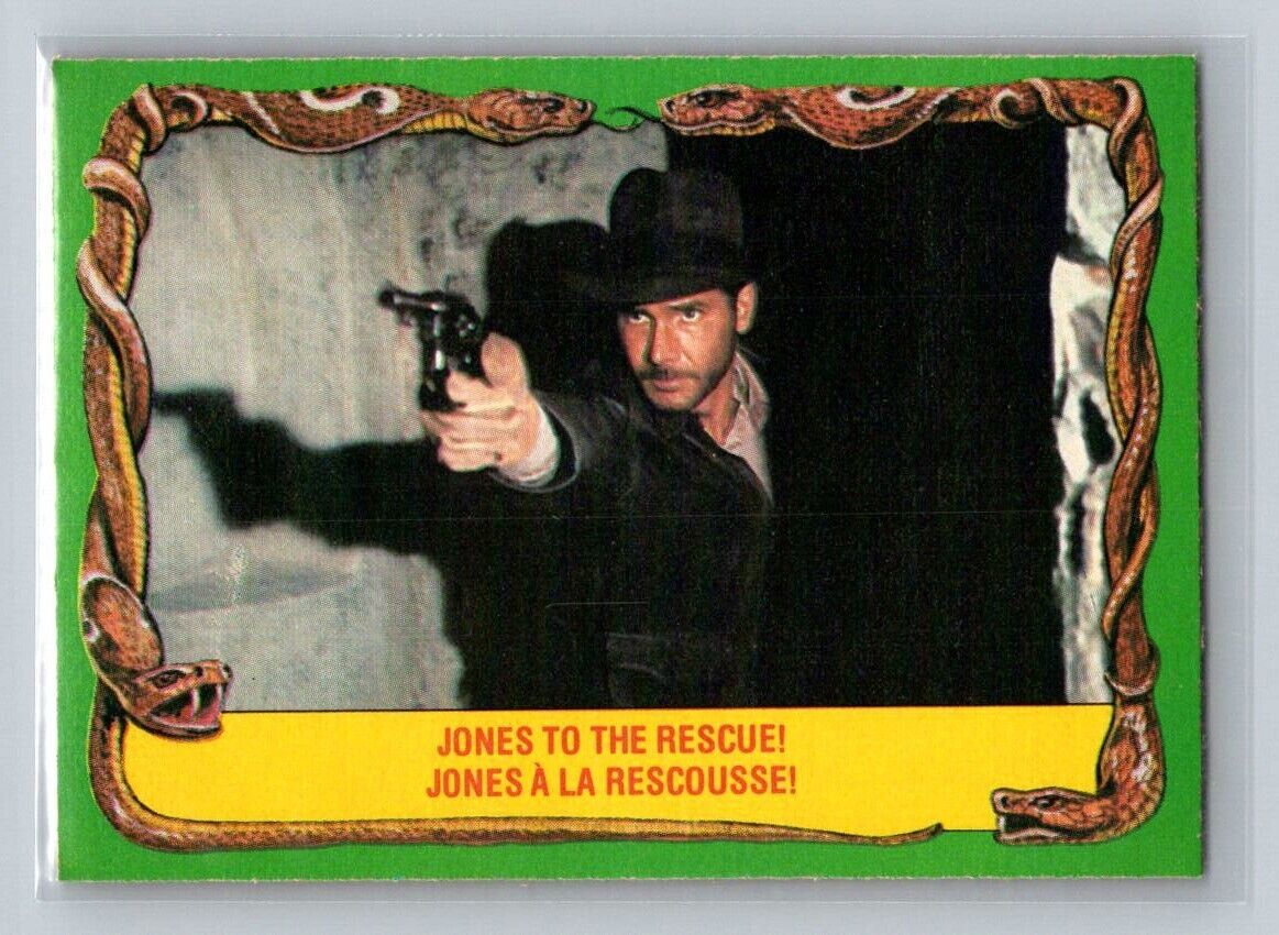 JONES TO THE RESCUE! 1981 O-Pee-Chee Raiders of the Lost Ark #27 C2 Raiders of the Lost Ark Base - Hobby Gems