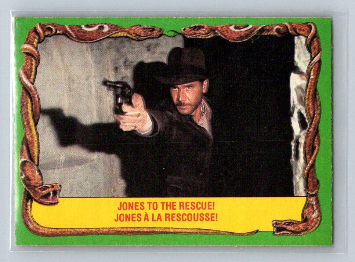 JONES TO THE RESCUE! 1981 O-Pee-Chee Raiders of the Lost Ark #27 C3 Raiders of the Lost Ark Base - Hobby Gems