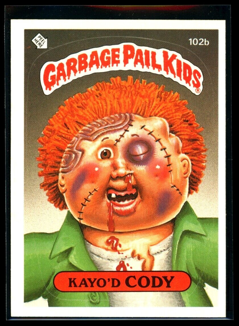 KAYO'D CODY 1986 Garbage Pail Kids Series 3 #102b NM Garbage Pail Kids Base - Hobby Gems