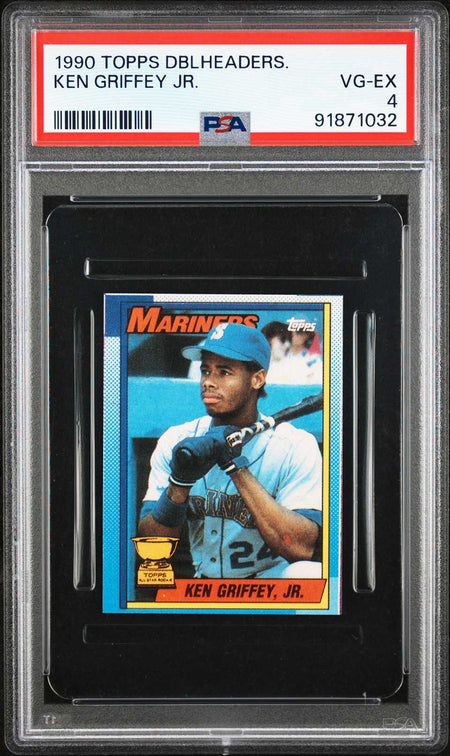 KEN GRIFFEY JR PSA 4 1990 Topps Doubleheaders Baseball Base Graded Cards - Hobby Gems