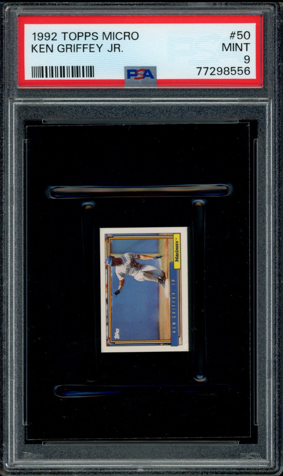 KEN GRIFFEY JR PSA 9 1992 Topps Micro #50 C1 Baseball Graded Cards Insert - Hobby Gems