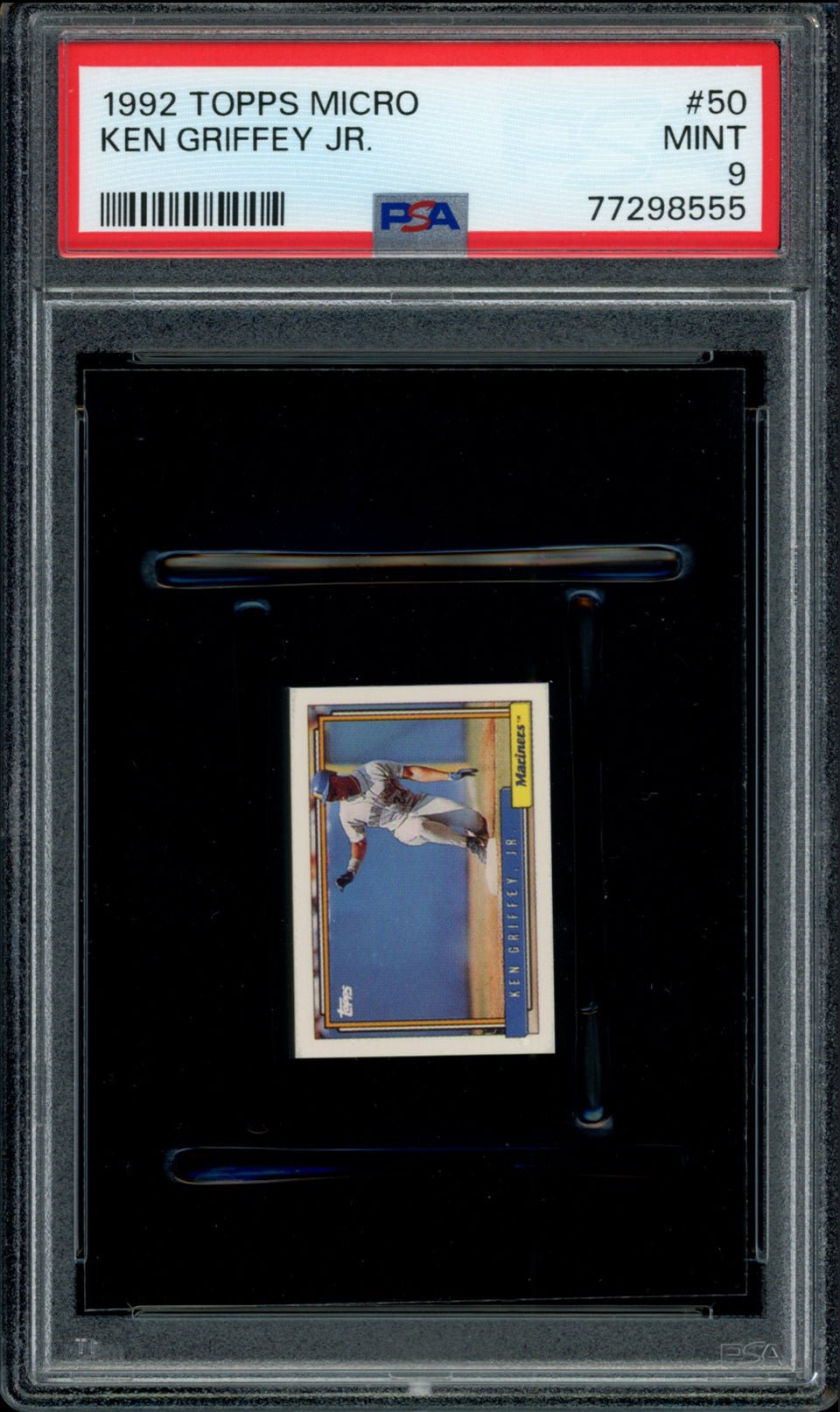 KEN GRIFFEY JR PSA 9 1992 Topps Micro #50 C2 Baseball Graded Cards Insert - Hobby Gems