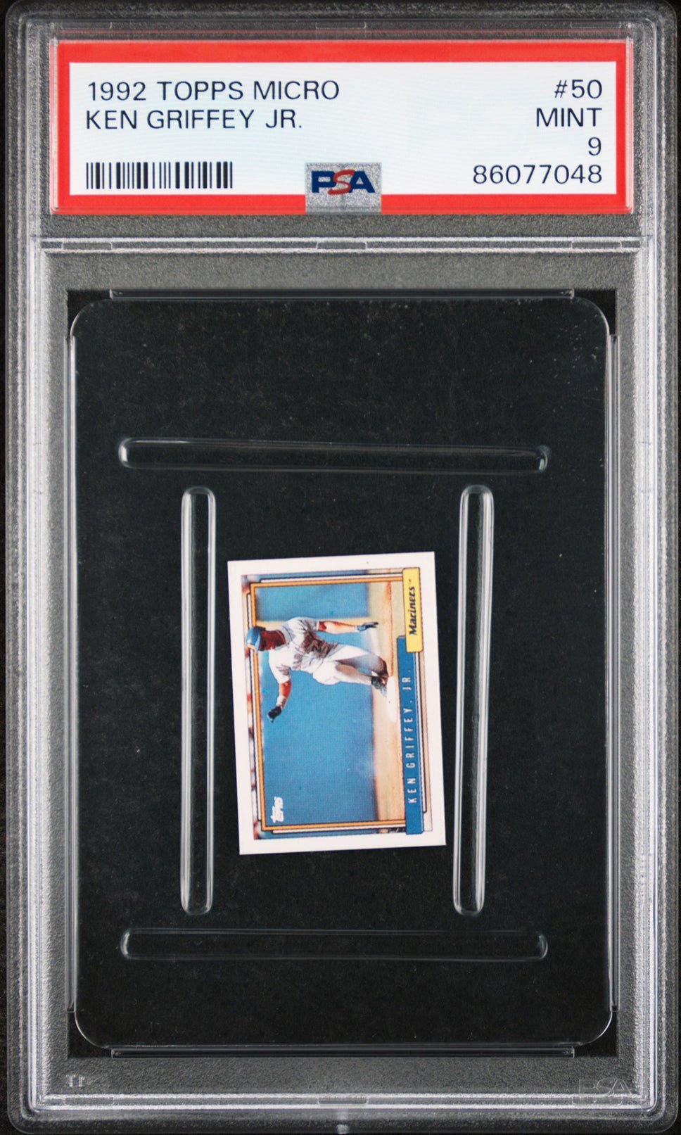 KEN GRIFFEY JR PSA 9 1992 Topps Micro #50 C3 Baseball Base Graded Cards - Hobby Gems