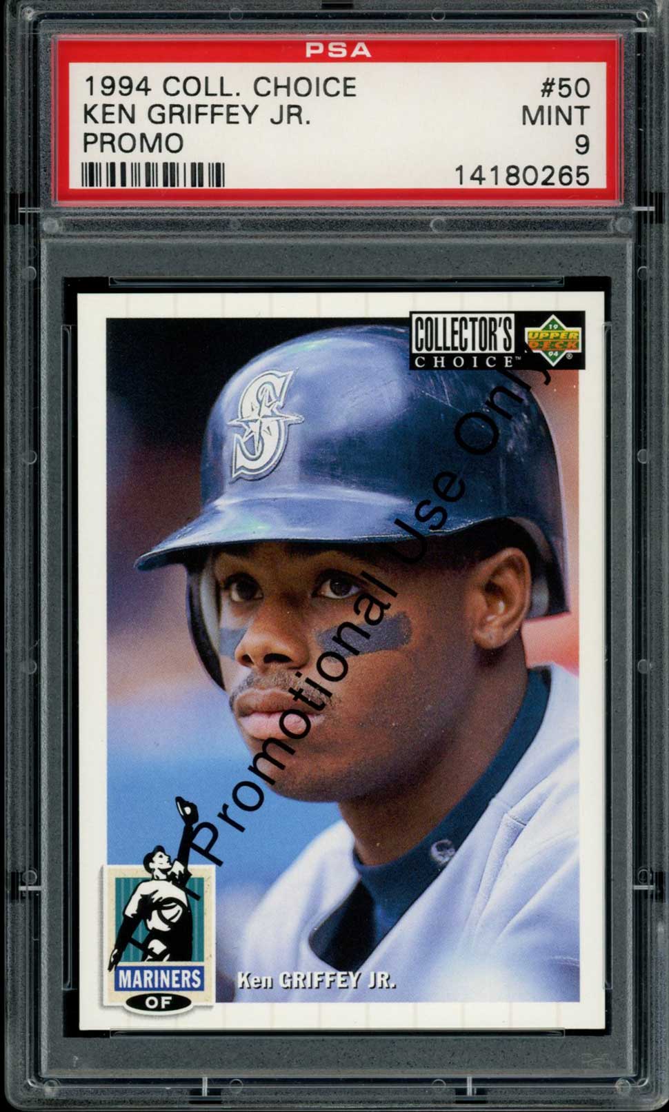 KEN GRIFFEY JR PSA 9 1994 Collector's Choice Promo #50 Baseball Graded Cards Promo - Hobby Gems