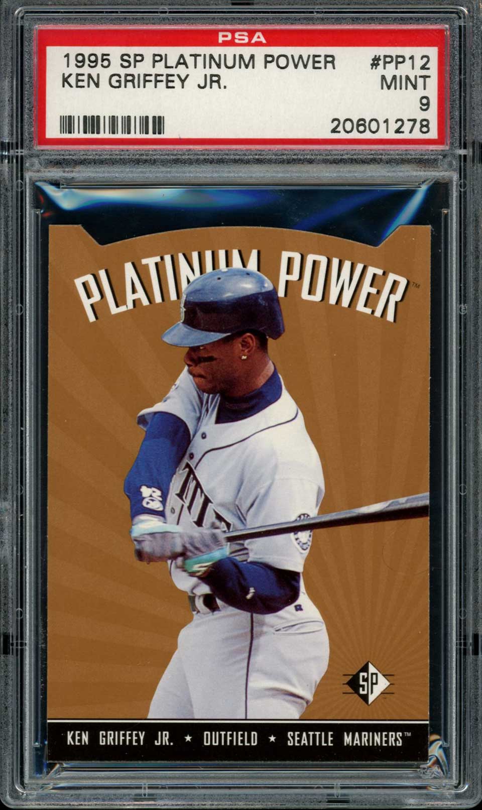 KEN GRIFFEY JR PSA 9 1995 SP Platinum Power Die - Cut #PP12 Baseball Graded Cards Insert - Hobby Gems