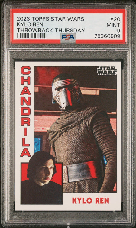 KYLO REN PSA 9 2023 Topps Star Wars Throwback Thursday TBT #20 Star Wars Base Graded Cards - Hobby Gems