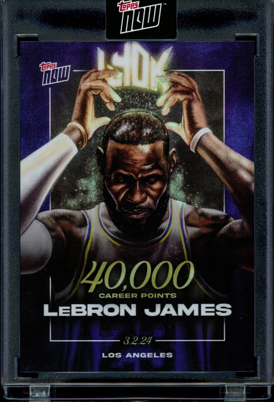 LEBRON JAMES 2024 Topps Now 40,000 Career Points LJ-40K Quantity Available Basketball Base - Hobby Gems