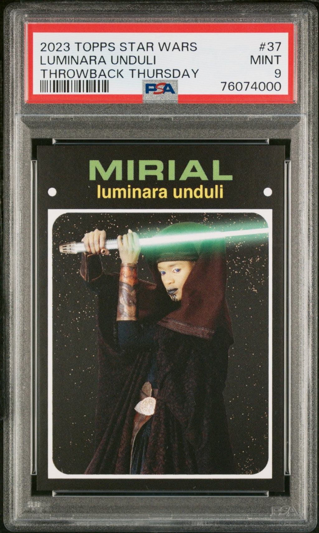 LIMINARA UNDULI PSA 9 2023 Throwback Thursday Star Wars TBT #37 Star Wars Base Graded Cards - Hobby Gems