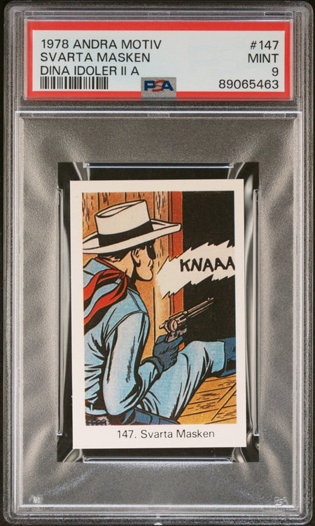 LONE RANGER PSA 9 1978 Andra Motiv Dina Idoler II A Svarta Masken #147 Pop Culture Base Graded Cards - Hobby Gems