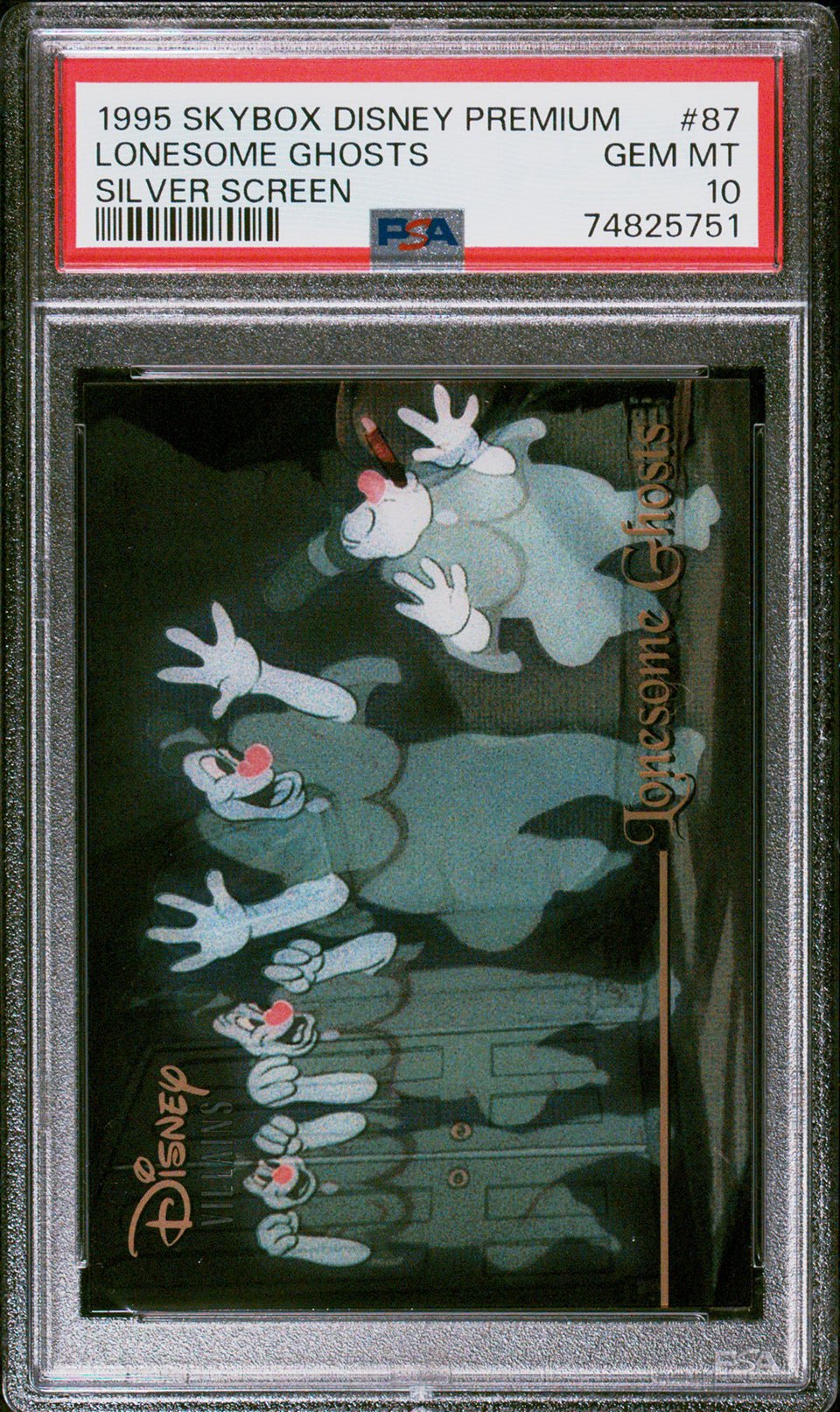 LONESOME GHOSTS PSA 10 1995 Skybox Disney Premium Silver Screen #87 C1 Disney Graded Cards Insert - Hobby Gems