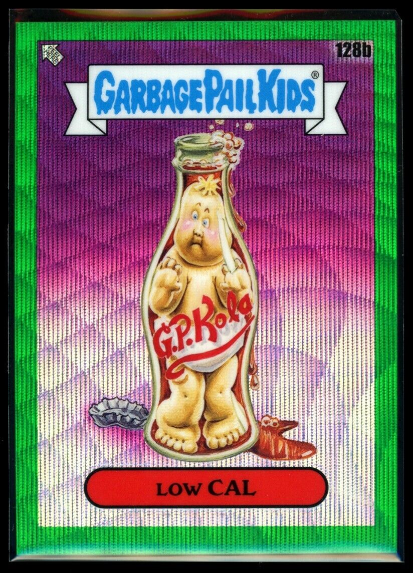 LOW CAL 2021 Topps Chrome Series 4 Green Wave Refractor 250/299 128b GPK Garbage Pail Kids Parallel Serial Numbered - Hobby Gems