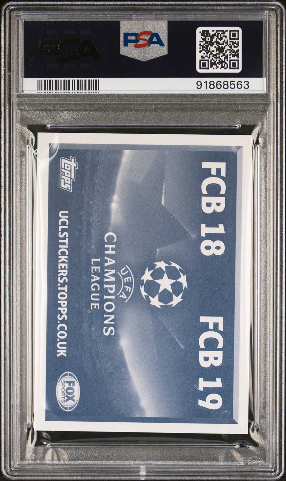 LUIS SUAREZ NEYMAR JR PSA 9 2016 Topps UEFA Champions League Sticker Soccer Graded Cards Sticker - Hobby Gems