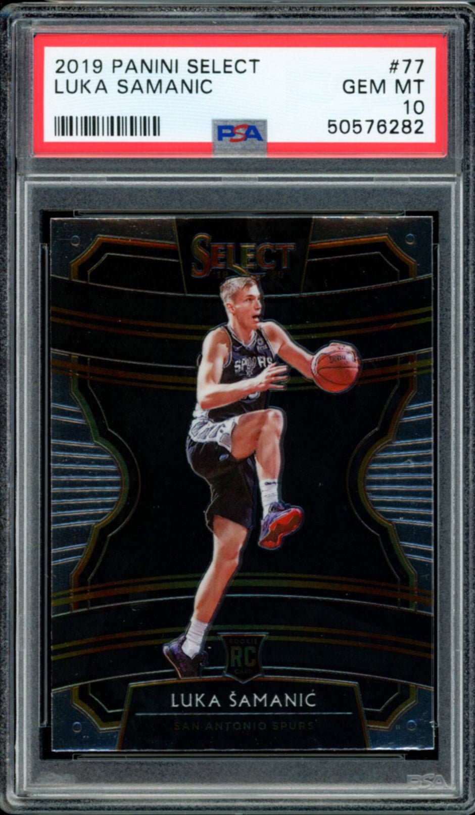 LUKA SAMANIC PSA 10 2019-20 Panini Select RC Concourse #77 Basketball Base Graded Cards RC - Hobby Gems