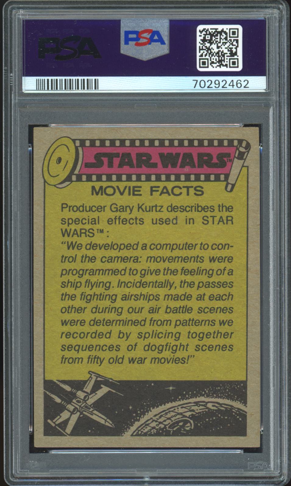 LUKE HAN LEIA PSA 7 1977 STAR WARS HONORED FOR THEIR HEROISM #116 Star Wars Base Graded Cards - Hobby Gems