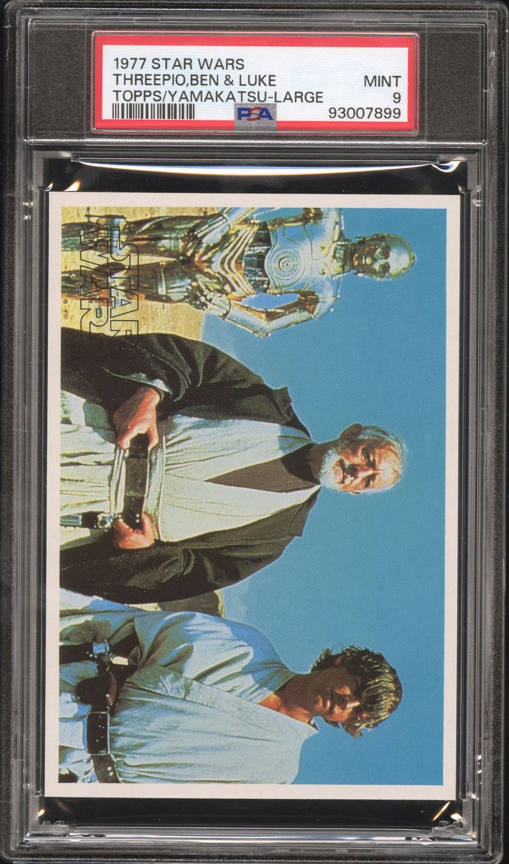 LUKE OBI - WAN C - 3PO PSA 9 1977 Topps Yamakatsu Star Wars Large Threepio Ben C2 Star Wars Base Graded Cards - Hobby Gems