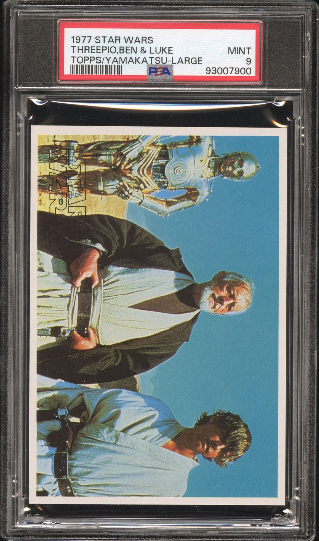 LUKE OBI - WAN C - 3PO PSA 9 1977 Topps Yamakatsu Star Wars Large Threepio Ben C3 Star Wars Base Graded Cards - Hobby Gems