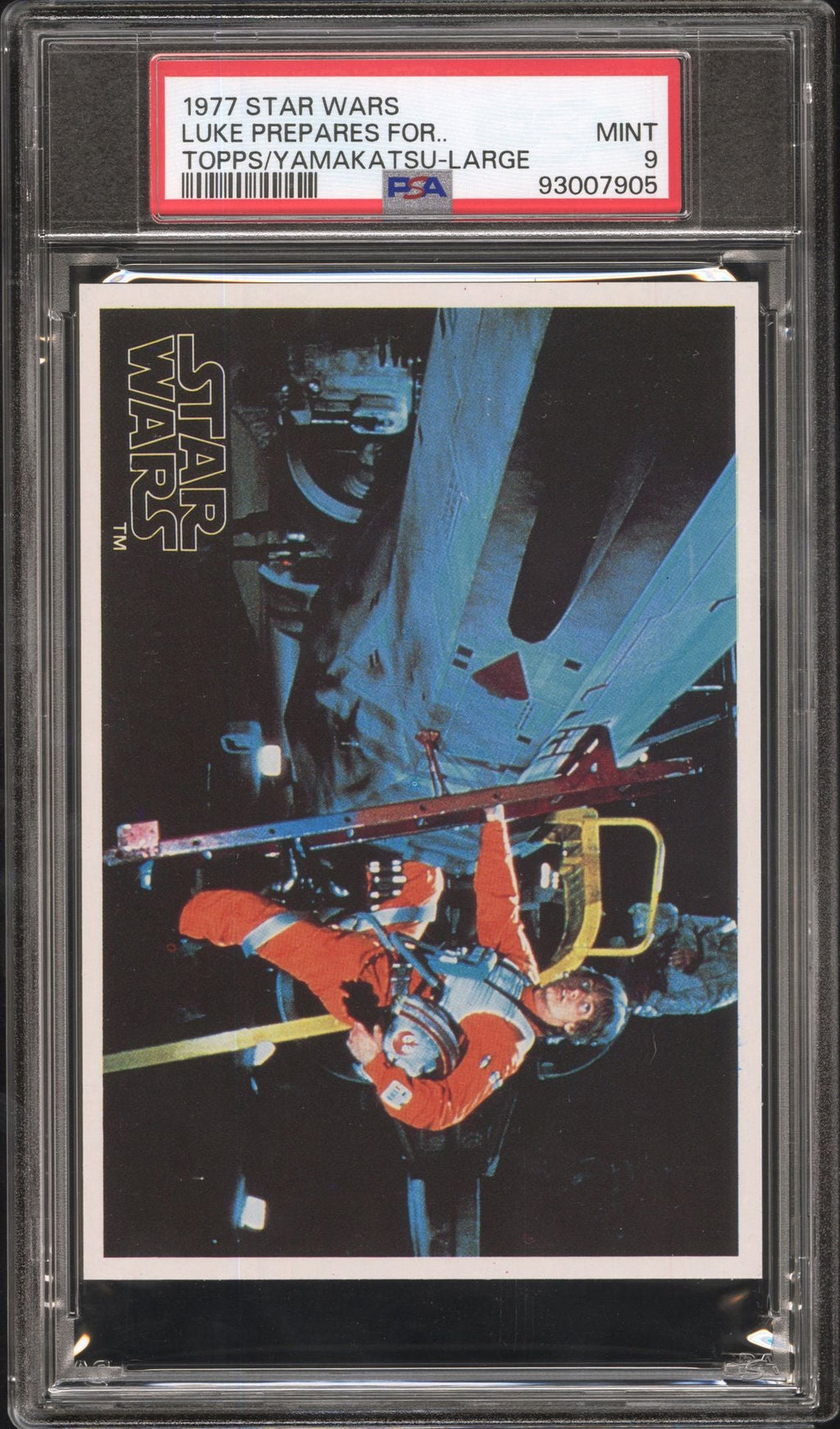 LUKE SKYWALKER PSA 9 1977 Star Wars Topps Yamakatsu Large Luke Prepares For C2 Star Wars Base Graded Cards - Hobby Gems