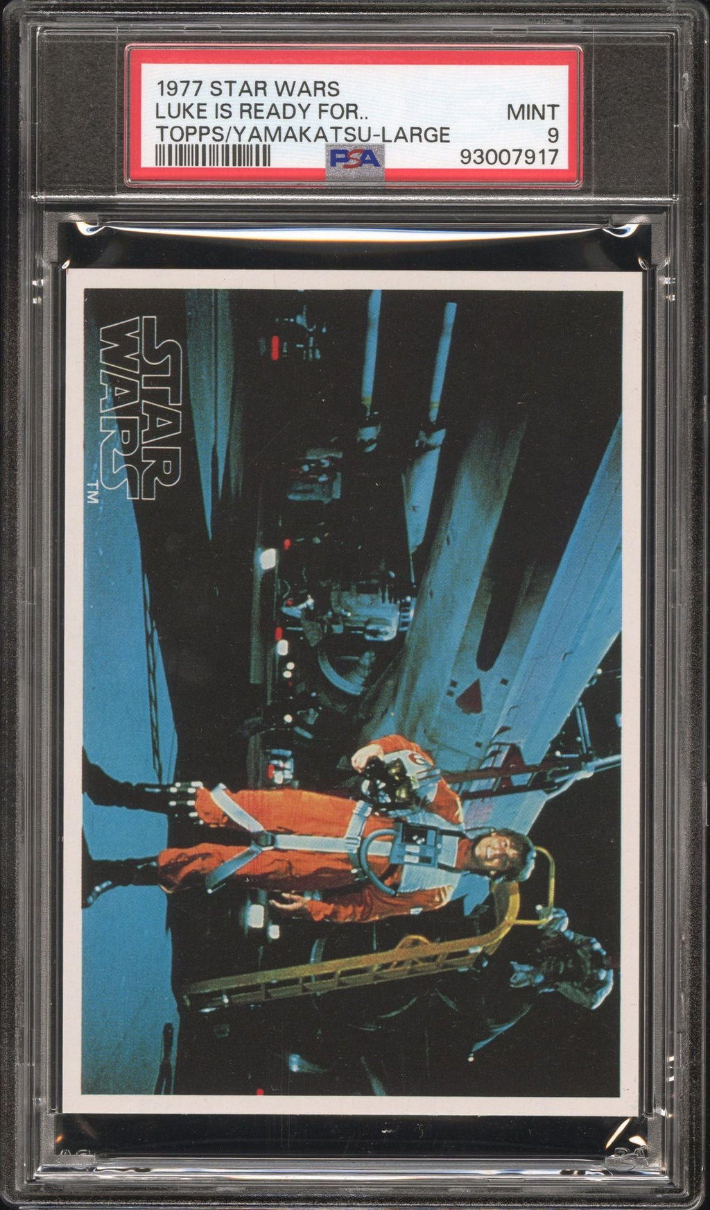 LUKE SKYWALKER PSA 9 1977 Topps Yamakatsu Star Wars Large Luke Is Ready For C3 Star Wars Base Graded Cards - Hobby Gems