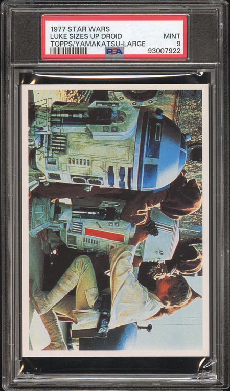 LUKE SKYWALKER R2 - D2 PSA 9 1977 Star Wars Topps Yamakatsu Large Sizes Up C1 Star Wars Base Graded Cards - Hobby Gems