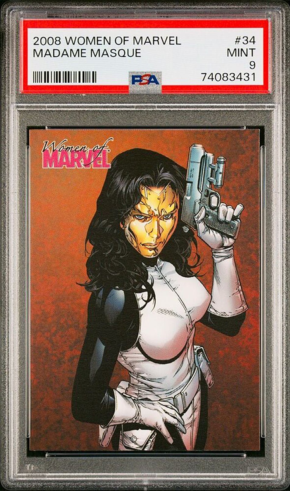 MADAME MASQUE PSA 9 2008 Rittenhouse Archives Women of Marvel #34 C2 Marvel Base Graded Cards - Hobby Gems