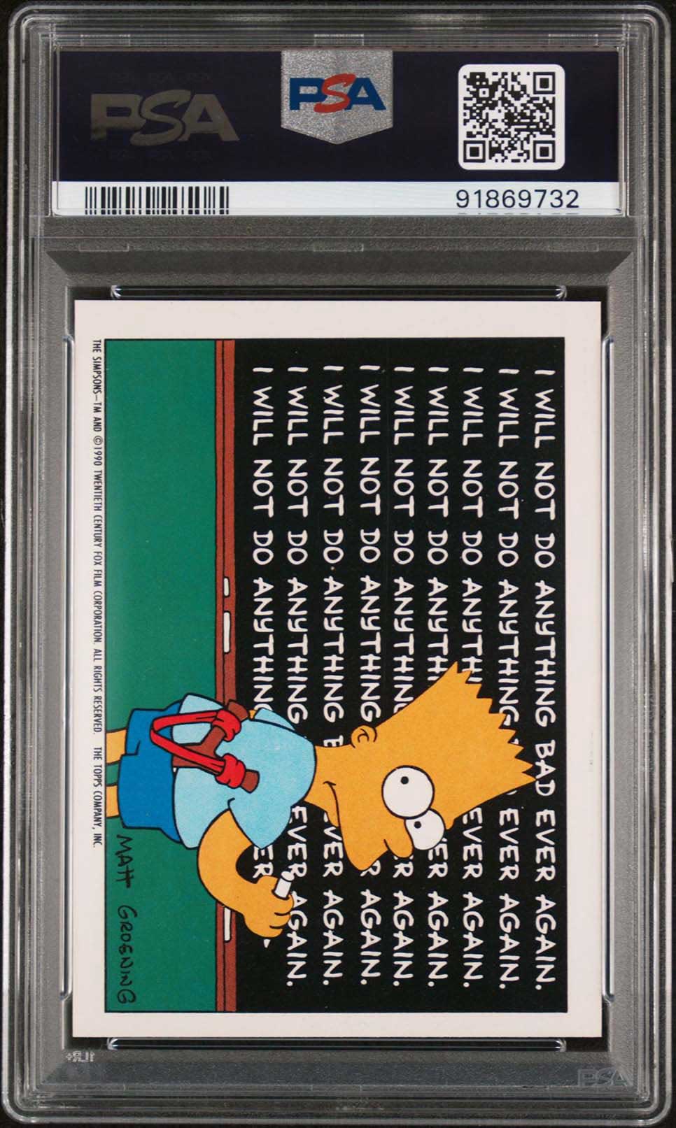 MAGGIE SIMPSON PSA 8 1990 Topps The Simpsons Sticker Suck Suck Suck #5 The Simpsons Graded Cards Sticker - Hobby Gems