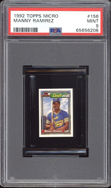 MANNY RAMIREZ PSA 9 1992 Topps Micro RC #156 C1 Baseball Base Graded Cards RC - Hobby Gems