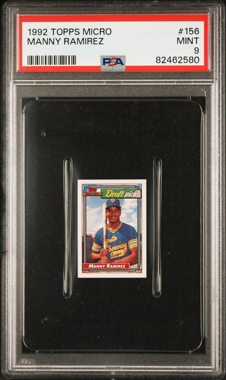 MANNY RAMIREZ PSA 9 1992 Topps Micro RC #156 C2 Baseball Base Graded Cards RC - Hobby Gems