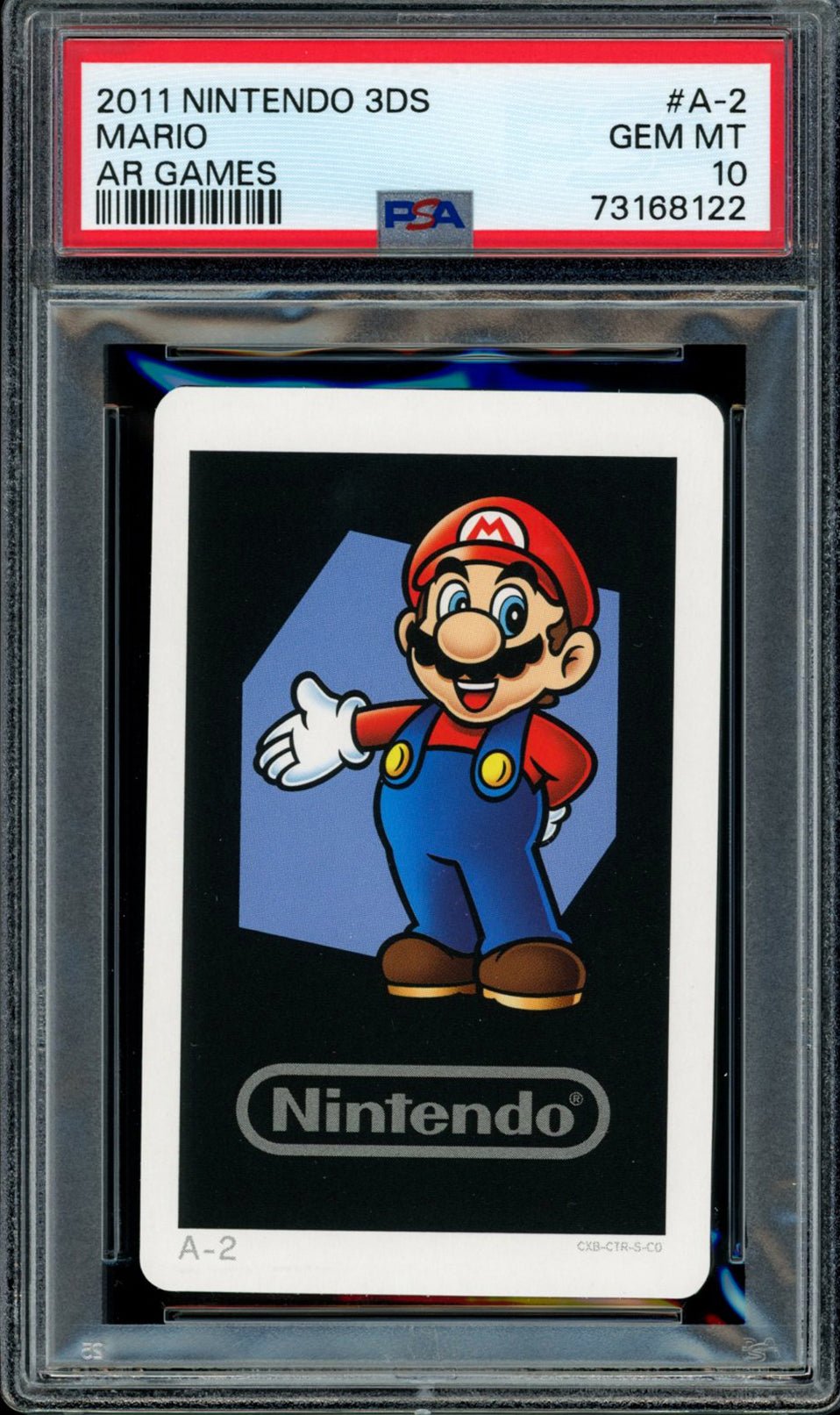 MARIO PSA 10 2011 Nintendo 3DS AR Games Card A-2 C2 Nintendo Base Graded Cards - Hobby Gems