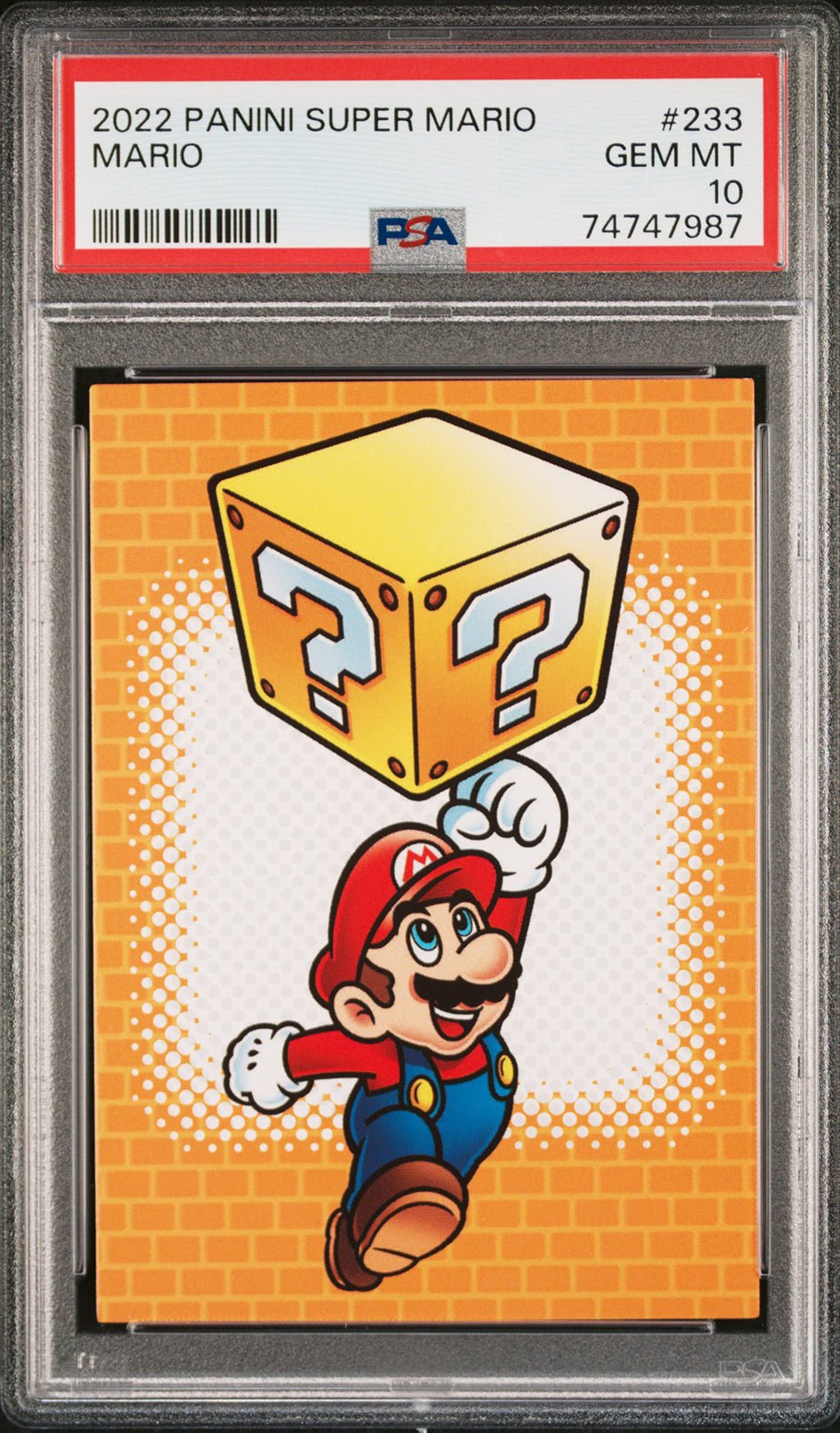 MARIO Super Mario Bros. PSA 10 2022 Panini Nintendo Super Mario #233 Nintendo Base Graded Cards - Hobby Gems