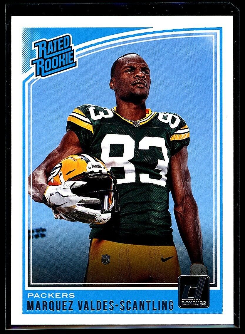 MARQUEZ VALDES-SCANTLING 2018 Panini Donruss RC Rated Rookie #336 C3 Football Base - Hobby Gems