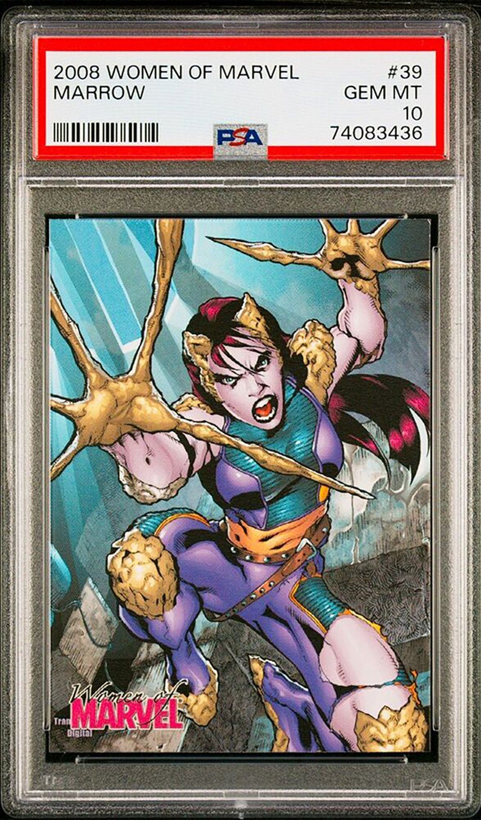 MARROW PSA 10 2008 Rittenhouse Archives Women of Marvel #39 C2 Marvel Base Graded Cards - Hobby Gems