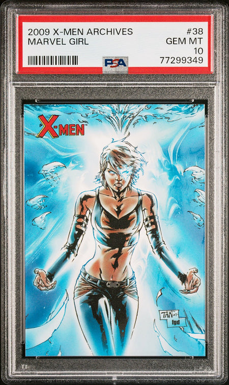 MARVEL GIRL PSA 10 2009 Rittenhouse Marvel X-Men Archives #38 C2 Marvel Base Graded Cards - Hobby Gems