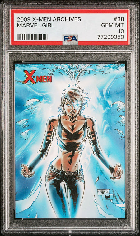 MARVEL GIRL PSA 10 2009 Rittenhouse Marvel X-Men Archives #38 C3 Marvel Base Graded Cards - Hobby Gems