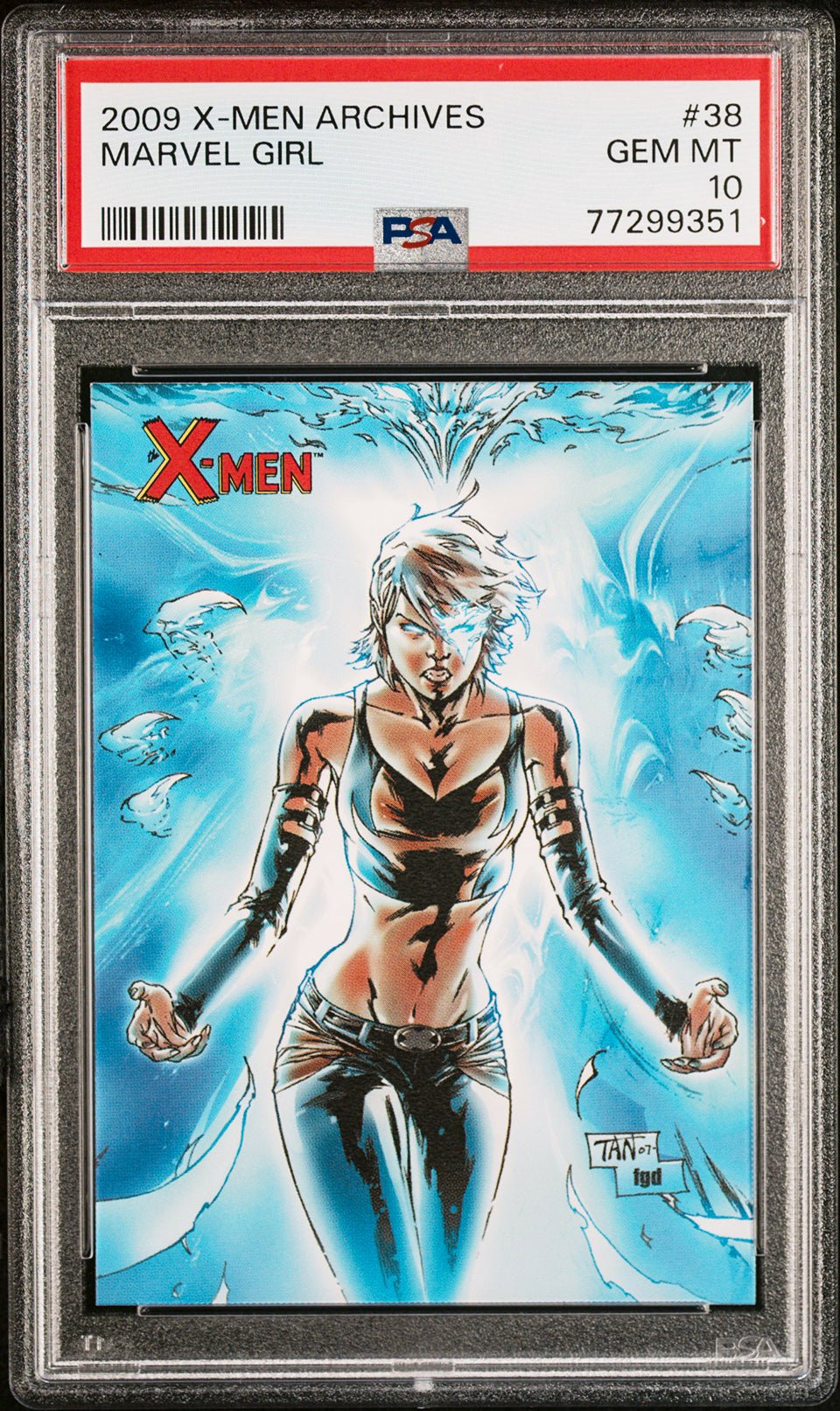 MARVEL GIRL PSA 10 2009 Rittenhouse Marvel X-Men Archives #38 C4 Marvel Base Graded Cards - Hobby Gems