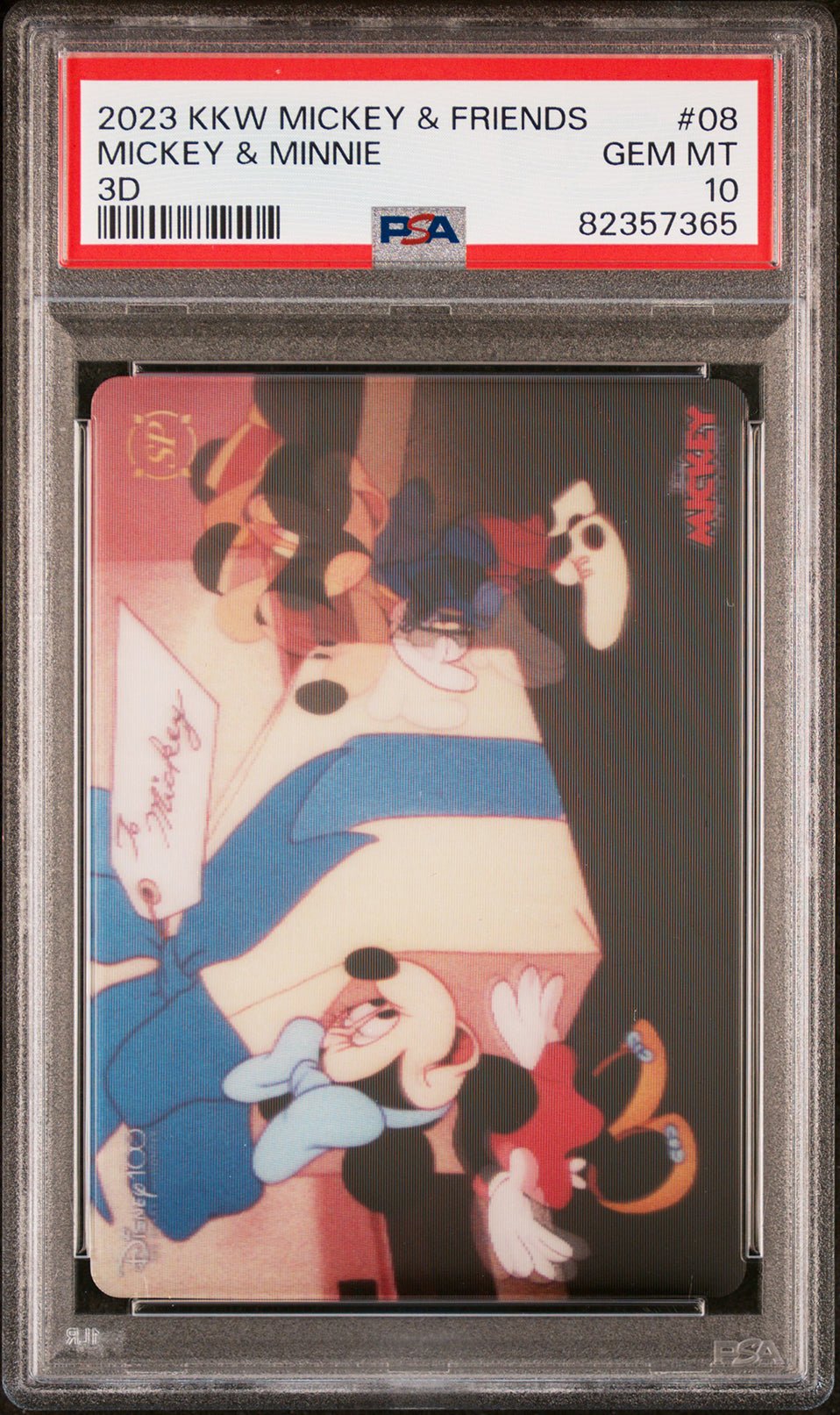 MICKEY & MINNIE MOUSE PSA 10 2023 Kakawow Hotbox Mickey & Friends 3D HDMGS08 Disney Graded Cards Insert - Hobby Gems