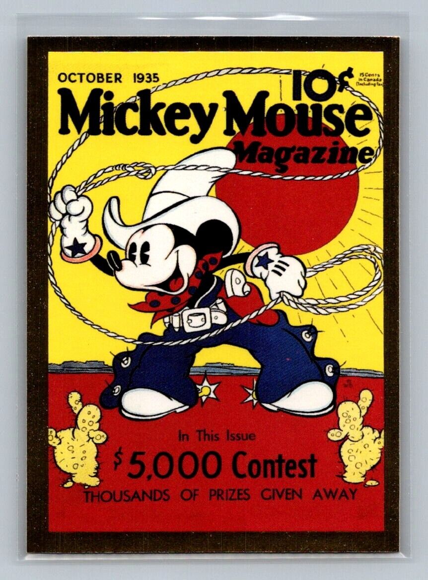MICKEY MOUSE 1935 1995 Skybox Disney Premium Magazine Cover #73 C2 Disney Base - Hobby Gems