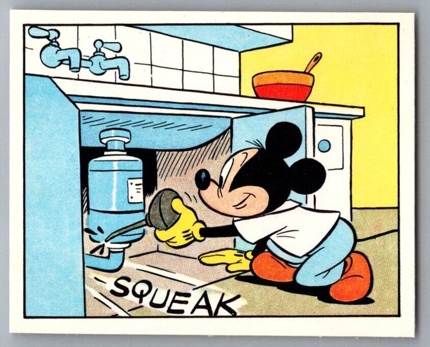 MICKEY MOUSE 1978 Disney Mickey Story Panini Sticker #301 C1 Disney Sticker - Hobby Gems
