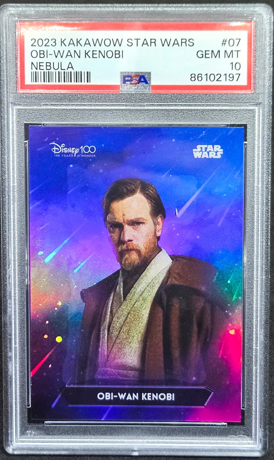 OBI-WAN KENOBI PSA 10 2023 Kakawow Star Wars Nebula #07 243/666 Star Wars Graded Cards Insert Serial Numbered - Hobby Gems