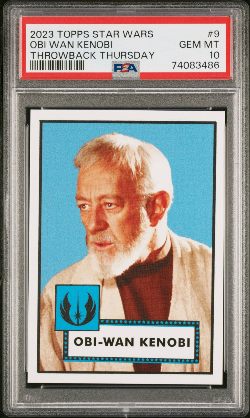 OBI-WAN KENOBI PSA 10 2023 Topps Star Wars Throwback Thursday TBT #9 C4 Star Wars Base Graded Cards - Hobby Gems