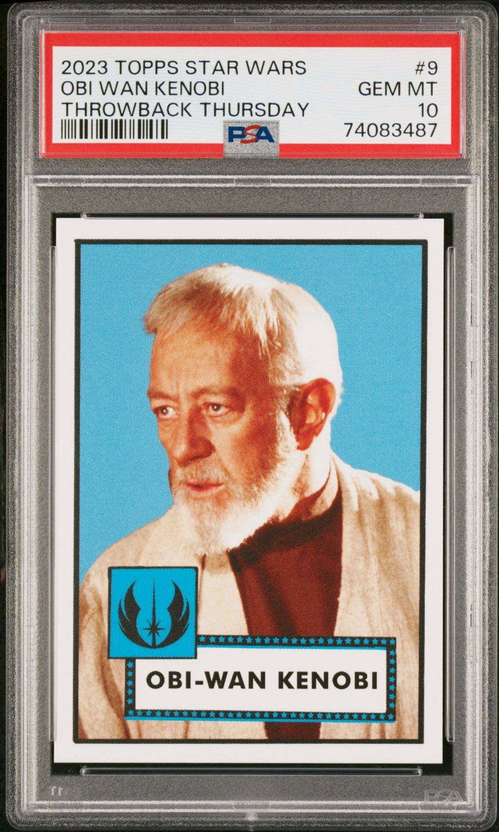 OBI-WAN KENOBI PSA 10 2023 Topps Star Wars Throwback Thursday TBT #9 C5 Star Wars Base Graded Cards - Hobby Gems