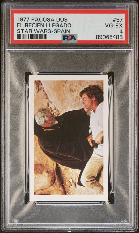 OBI - WAN LUKE PSA 4 1977 Pacosa Dos International Star Wars Spain Sticker #57 Star Wars Graded Cards Sticker - Hobby Gems