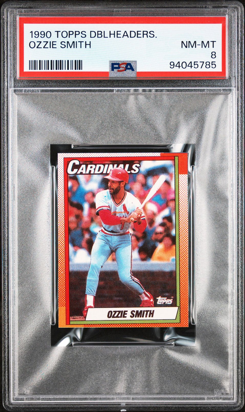 OZZIE SMITH PSA 8 1990 Topps Doubleheaders Baseball Base Graded Cards - Hobby Gems