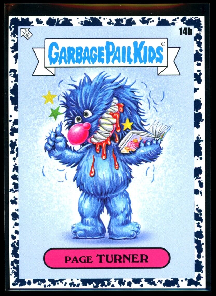 PAGE TURNER 2022 Topps Book Worms Inkwell Black Garbage Pail Kids #14b Garbage Pail Kids Base - Hobby Gems