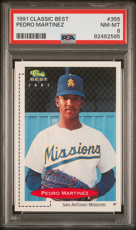 PEDRO MARTINEZ PSA 8 1991 Classic Best #355 Baseball Base Graded Cards - Hobby Gems