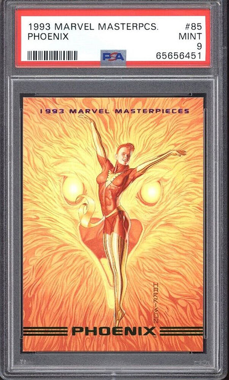 PHOENIX PSA 9 1993 Marvel Masterpieces #85 Marvel Base Graded Cards - Hobby Gems